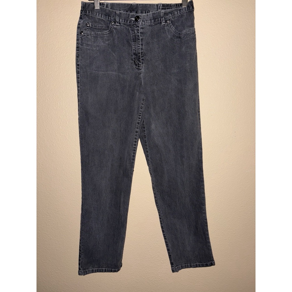 Ruby Rd. Woman Jeans Size 6 Women's Stretch Denim Pants Grey Stretch